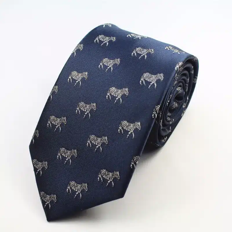 JEMYGINS Animal Mens Ties Silk Jacquard Weave Christmas Tie Slim Necktie Gravata Classic Fashion Business Wedding Tie For Men 35