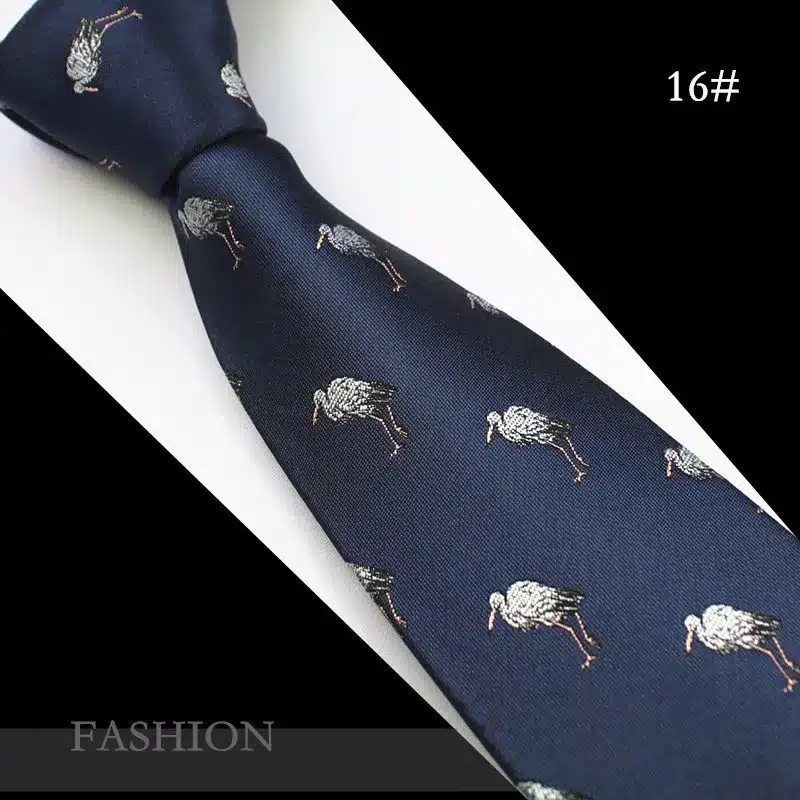 JEMYGINS Animal Mens Ties Silk Jacquard Weave Christmas Tie Slim Necktie Gravata Classic Fashion Business Wedding Tie For Men 44