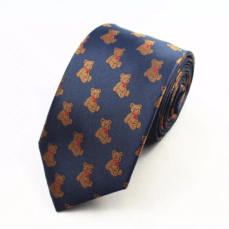 JEMYGINS Animal Mens Ties Silk Jacquard Weave Christmas Tie Slim Necktie Gravata Classic Fashion Business Wedding Tie For Men 47