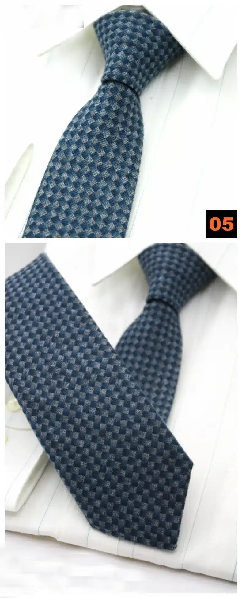 Mantieqingway Cashmere Neck Ties for Men Skinny Plaid Ties for Men Black Grey Solid Necktie Narrow Gravata for Men Christmas 20
