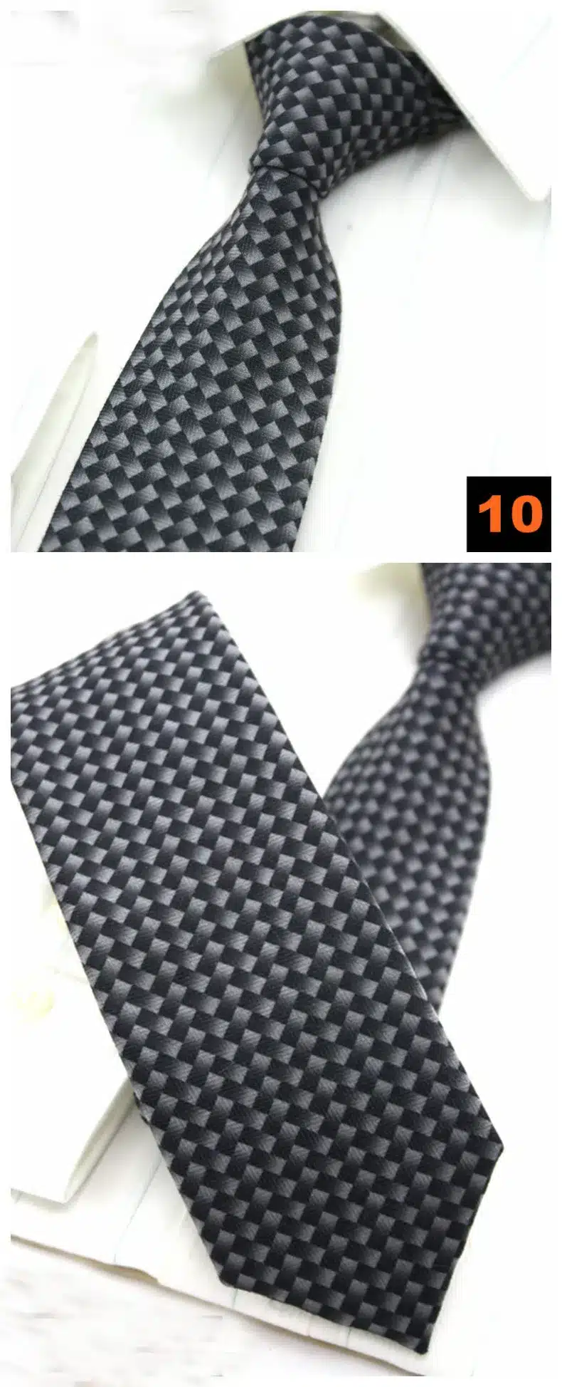 Mantieqingway Cashmere Neck Ties for Men Skinny Plaid Ties for Men Black Grey Solid Necktie Narrow Gravata for Men Christmas 25