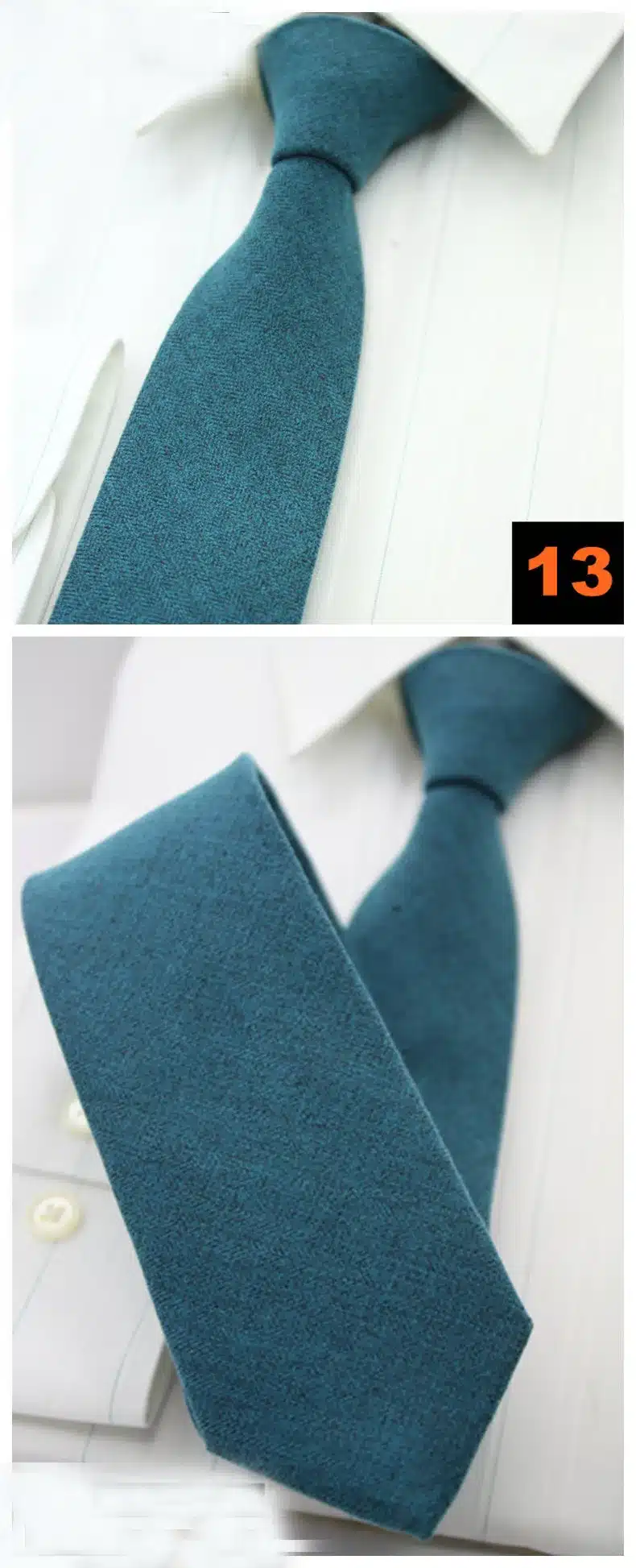 Mantieqingway Cashmere Neck Ties for Men Skinny Plaid Ties for Men Black Grey Solid Necktie Narrow Gravata for Men Christmas 28