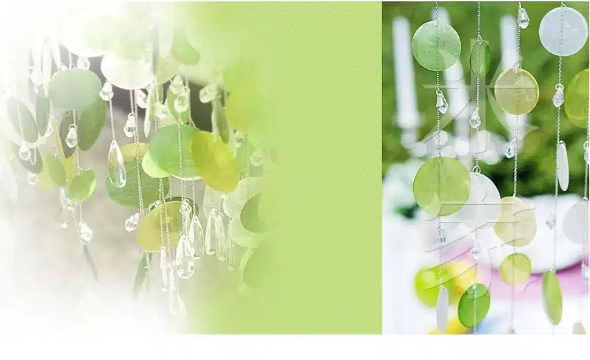 5 PCS Free form shell curtains porch partition decoration curtain Decorate Christmas, wedding decoration 17