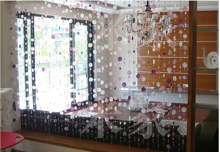 5 PCS Free form shell curtains porch partition decoration curtain Decorate Christmas, wedding decoration 23