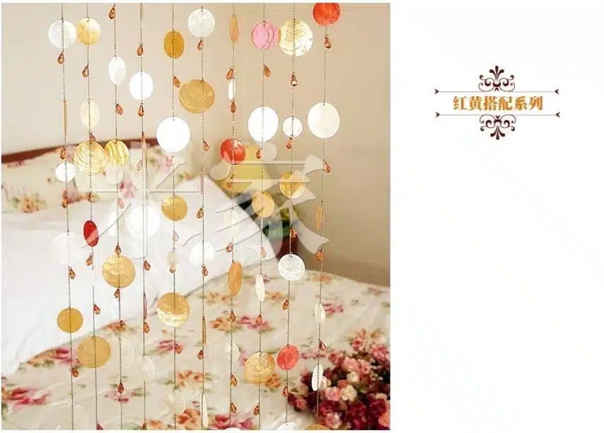 5 PCS Free form shell curtains porch partition decoration curtain Decorate Christmas, wedding decoration 25