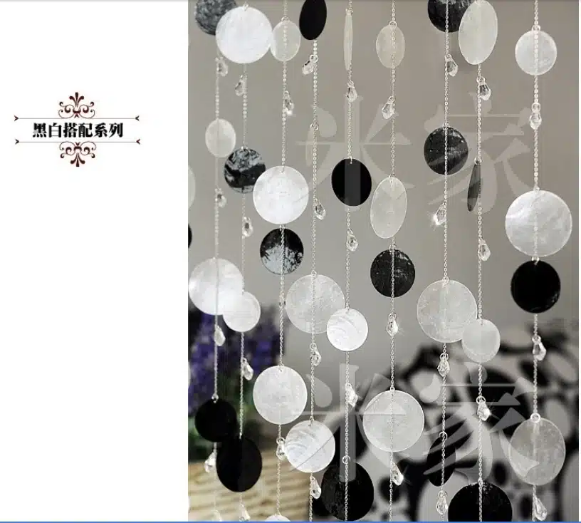 5 PCS Free form shell curtains porch partition decoration curtain Decorate Christmas, wedding decoration 26