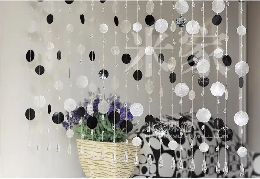 5 PCS Free form shell curtains porch partition decoration curtain Decorate Christmas, wedding decoration 27