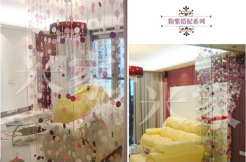 5 PCS Free form shell curtains porch partition decoration curtain Decorate Christmas, wedding decoration 29