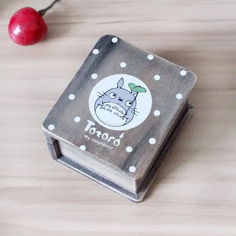2017 Vintage Wooden Totoro Music box Anime Totoro Figure Wood Hand crank Music BOX Collection Child Toys Christmas Gift 8