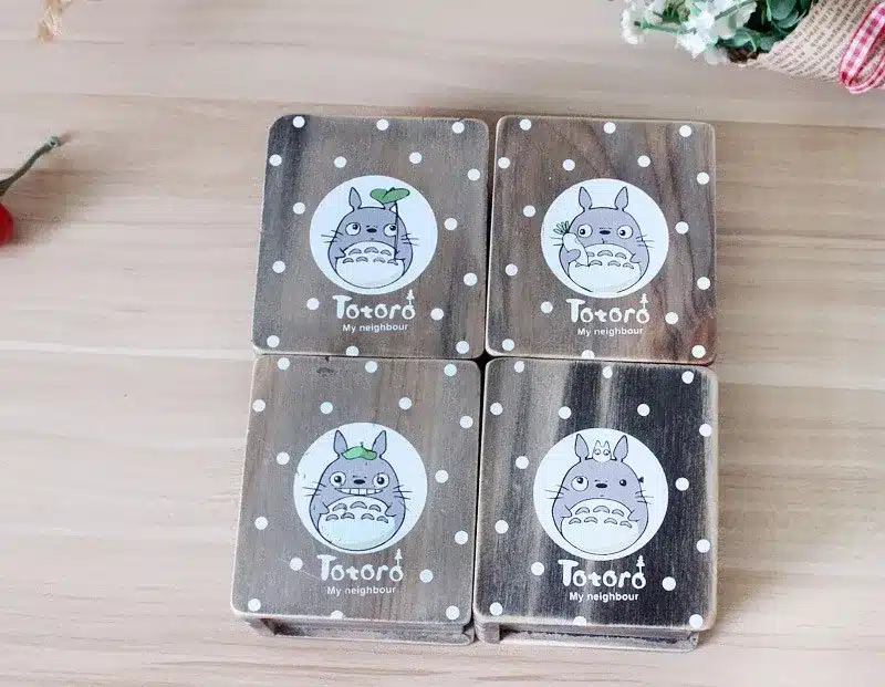 2017 Vintage Wooden Totoro Music box Anime Totoro Figure Wood Hand crank Music BOX Collection Child Toys Christmas Gift 14