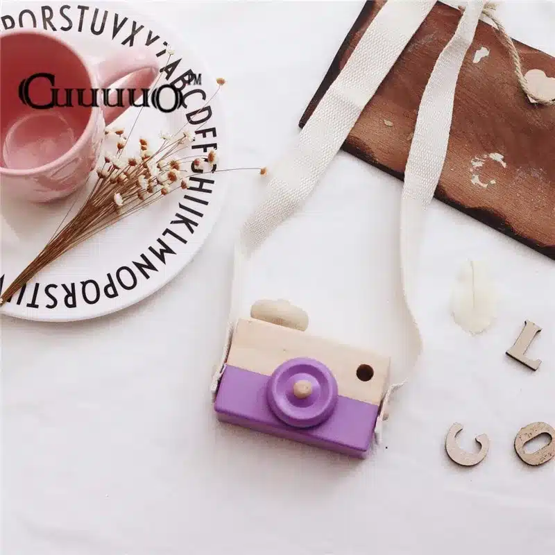 Lovely Cute Wooden Camera Toys For Baby Kids Room Decor Furnishing Articles Child Christmas Birthday Gifts Nordic European Style 32