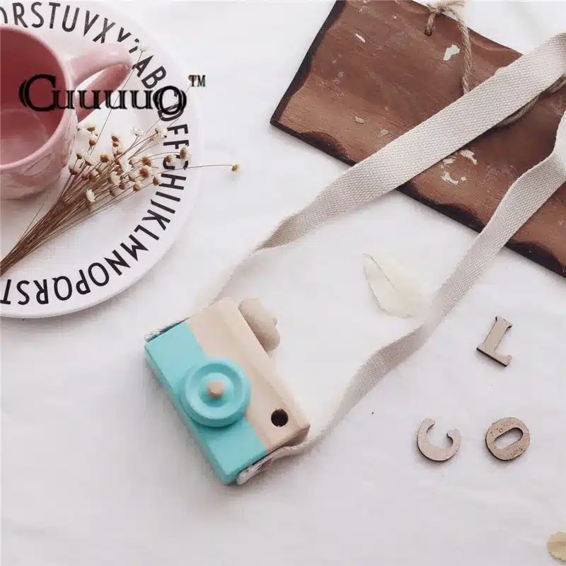Lovely Cute Wooden Camera Toys For Baby Kids Room Decor Furnishing Articles Child Christmas Birthday Gifts Nordic European Style 35