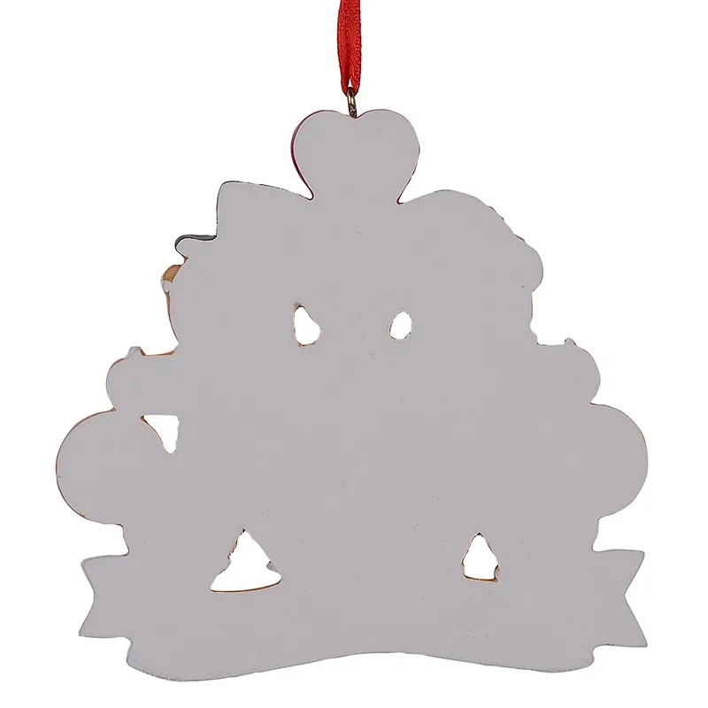Wholesale Resin Gingerbread Family Of 3 Christmas Ornaments With Red Apple As Personalized Gifts For Holiday And Home Decor 10