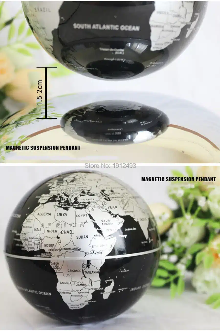 6 Inch Creative Magnetic Levitation Floating Globe World Map the Best Desktop Decor Christmas Company anniversary gift 23