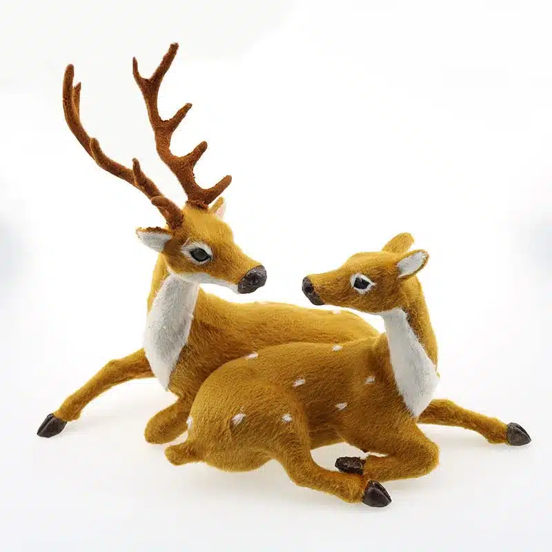 New 1pcs Xmas Elk Plush Simulation New Year Christmas Decorations Christmas Ornaments for Home Christmas Gift Navidad Noel,T 25