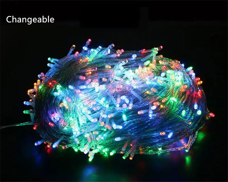 20M strip rgb 220V led string light for tree colorful waterproof holiday led lighting Christmas/Wedding/Party Decoration Lights 7