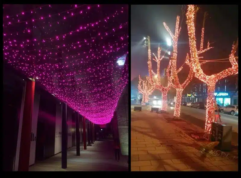 20M strip rgb 220V led string light for tree colorful waterproof holiday led lighting Christmas/Wedding/Party Decoration Lights 20