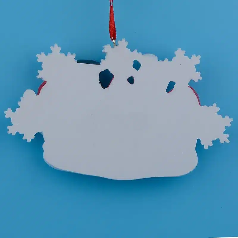 Wholesale Snowman Family of 5 Resin Christmas Tree Ornaments For Personalized Gifts Write Own Name Holiday Party and Home Decor 10