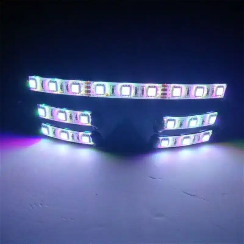 Wecool hot sale new design 7 color flashing LED glow glasses flashing led glasses laser glasses For Chirstmas party decoration 24