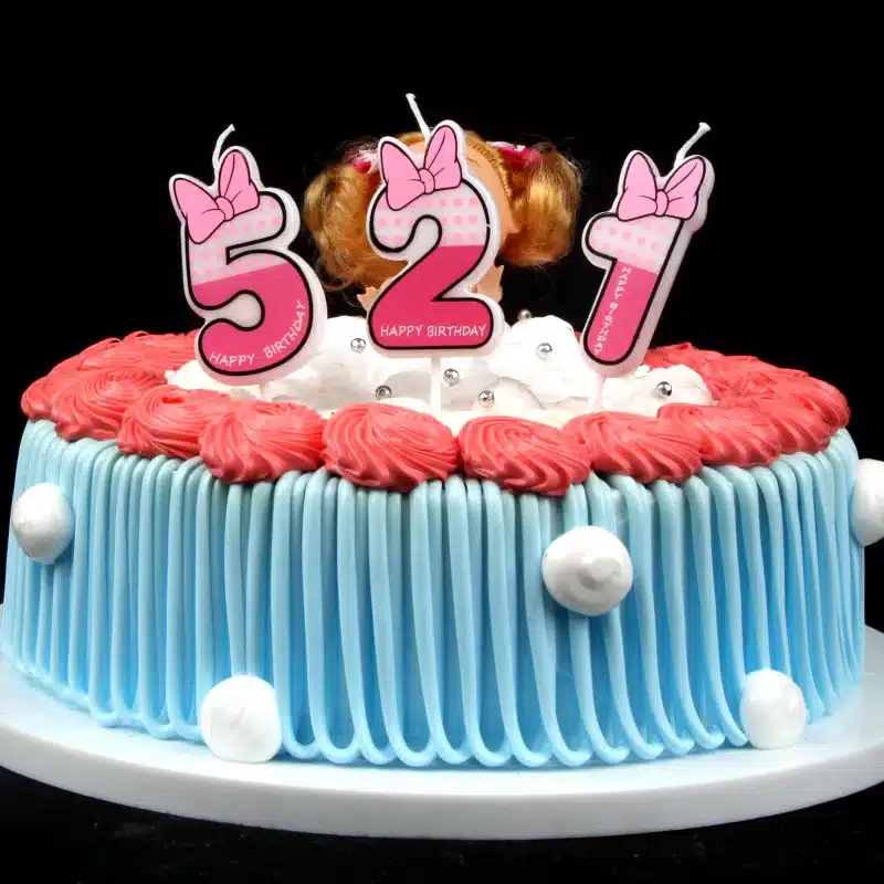 Birthday Number Candles Cartoon Mouse Happy Birthday Candle Cake Cupcake Topper Party Decoration Supply 13