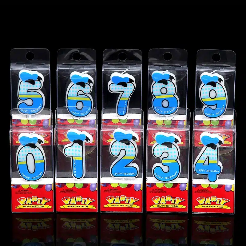 Birthday Number Candles Cartoon Mouse Happy Birthday Candle Cake Cupcake Topper Party Decoration Supply 16