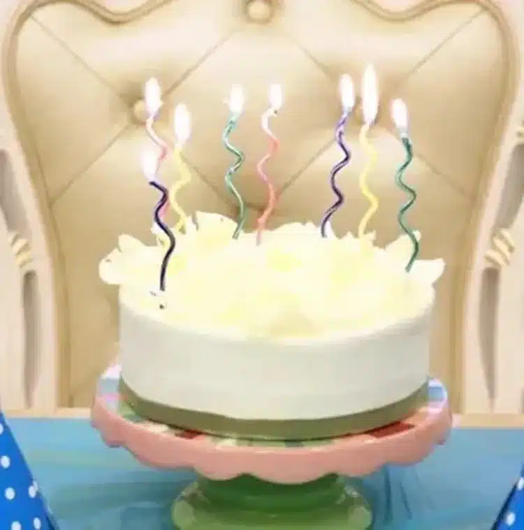 ZUCZUG 8pcs/package Creative color curve candle birthday cake candle spiral curve Wholesale 10