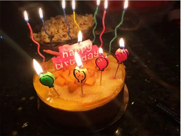 ZUCZUG 8pcs/package Creative color curve candle birthday cake candle spiral curve Wholesale 12