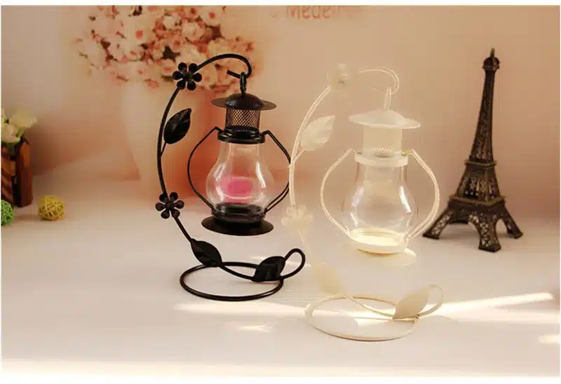2 Colors Wedding Gift Metal Lantern Iron Candle Holder House Decoration Iron Lanterns For Candles Candle Lantern Candlestick 7
