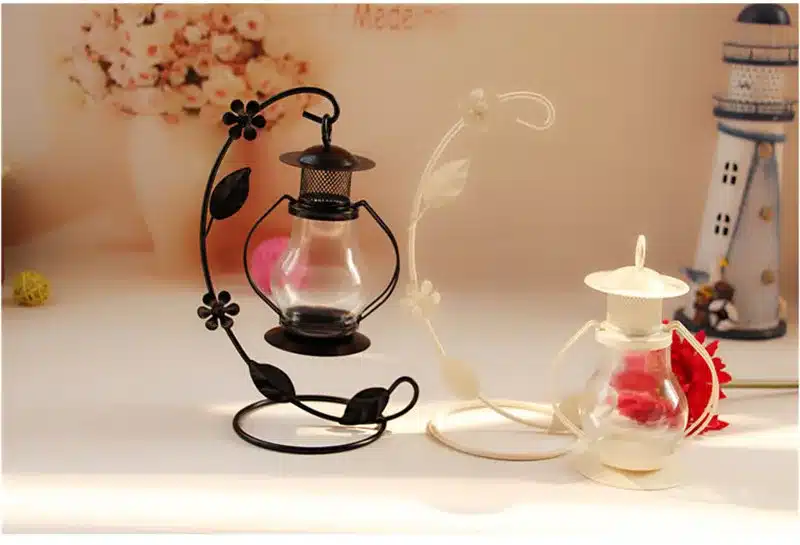 2 Colors Wedding Gift Metal Lantern Iron Candle Holder House Decoration Iron Lanterns For Candles Candle Lantern Candlestick 9