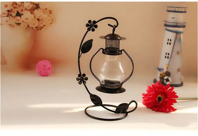 2 Colors Wedding Gift Metal Lantern Iron Candle Holder House Decoration Iron Lanterns For Candles Candle Lantern Candlestick 13