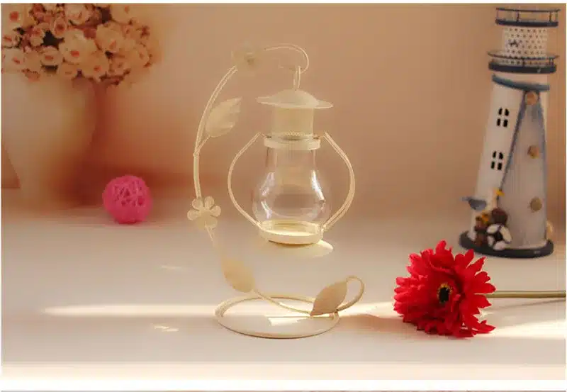 2 Colors Wedding Gift Metal Lantern Iron Candle Holder House Decoration Iron Lanterns For Candles Candle Lantern Candlestick 14