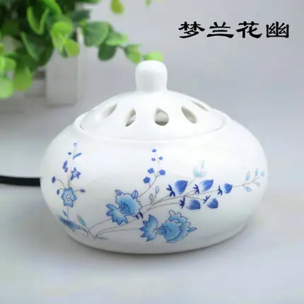 NEW Thermostated electronic aromatherapy furnace ceramic aromatherapy lamp plug aroma furnace dry essential oil Free Shipping 18