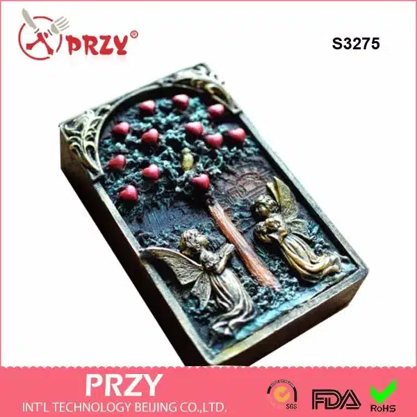 angel tree Silicone molds soap mold silicone soap molds silica gel die angel tree Aroma stone moulds angel trees candle mould 2