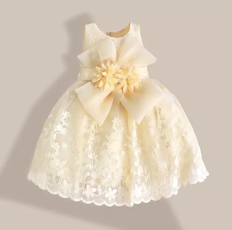 Christmas Baby Girl Dress Red Lace Flower Embroidery Kids Dresses for girls party dress vestido infantil 1-6 years 18