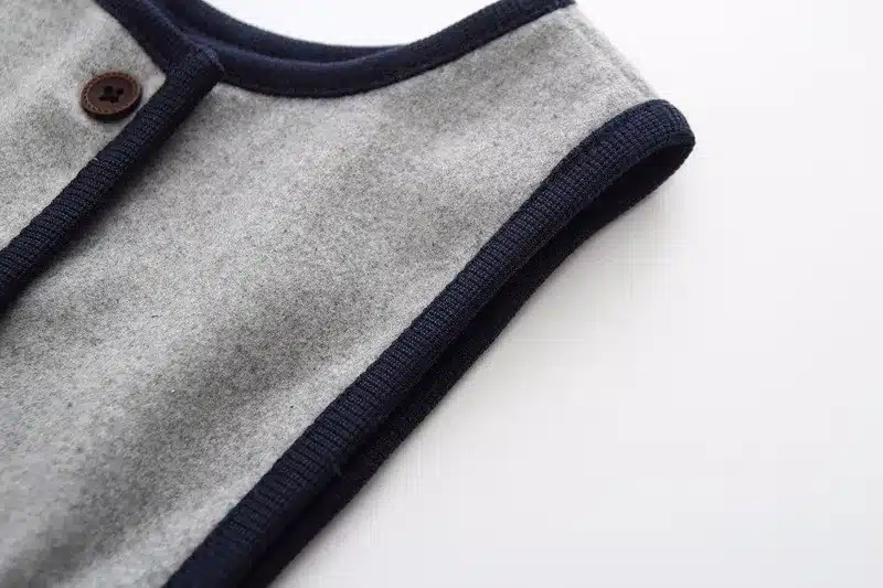 Retail Girl's Winter Wool Dress Grey Black Button Tank Dress For Girls Elegant Fall Garments Girls Dress Christmas Gift 10