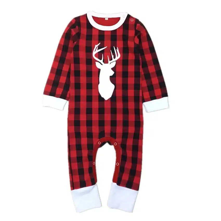 COSPOT Baby Girls Boys Christmas Reindeer Romper Newborn Christmas Jumpsuit Kids Red Plaid Winter Rompers 2017 New Arrival 30F 18