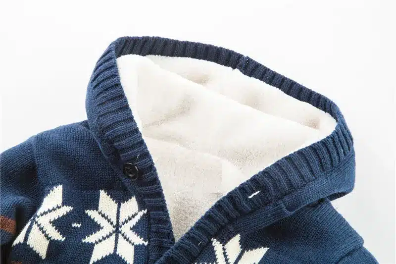 2017 Baby Rompers Winter Thick Climbing Clothes Newborn Boys Girls Warm Romper Knitted Sweater Christmas Deer Hooded Outwear 15