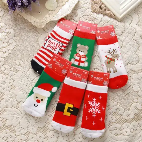 1-10years Children Cotton fashion Cartoon Socks Boy Girl Baby Warm socks Christmas present Autumn Winter new Kids Free shipping 10
