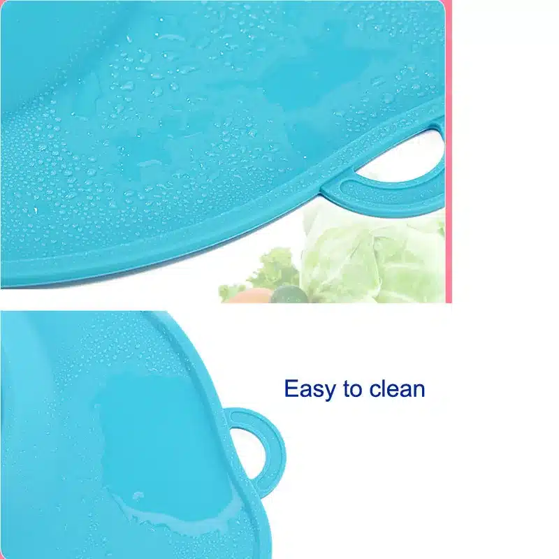 BPA free super soft baby silicone mat water-proof kids utensils tableware bowl dinner mat blue pink green yellow christmas gift 28