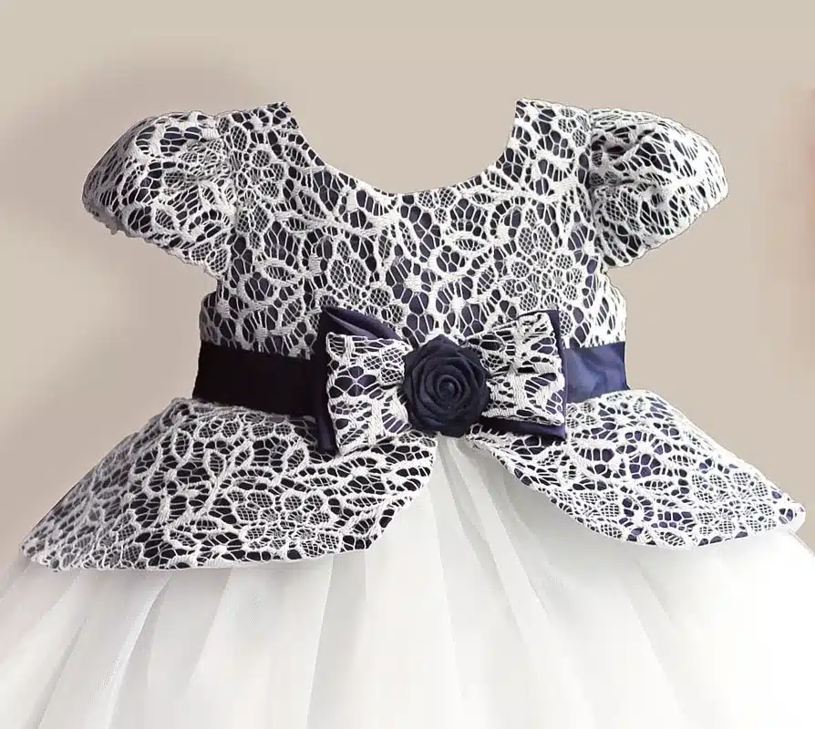 Lace Flower Girl Dress TUTU style Silk Belt Princess Kids Dresses 3 colors leopard Girls Party Dress for 1-6T 16