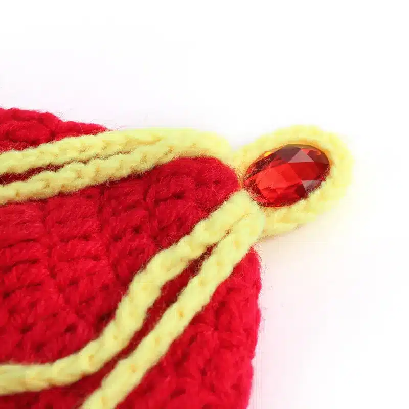 Brand New Newborn Cute Infant Hand-woven Baby Supplies Christmas 0-3 months Wool Cap Best Photography Hat Serving P rince C rown 5