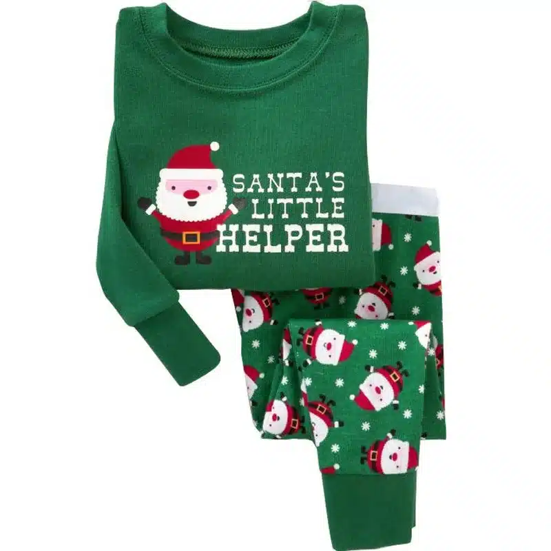Kids Christmas Pajamas Set Children Pajama For Girls 2-7 Years Girls Sleepwear Baby Pyjama Set Toddler Boys Girls Clothing Set 3