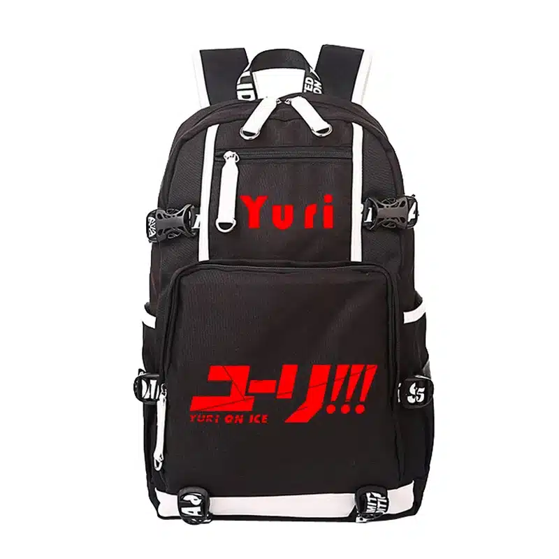 Women Men Anime Yuri on Ice Fancy Skate Backpack Rucksack Mochila Schoolbag Bag For School Boys Girls Student Travel 3
