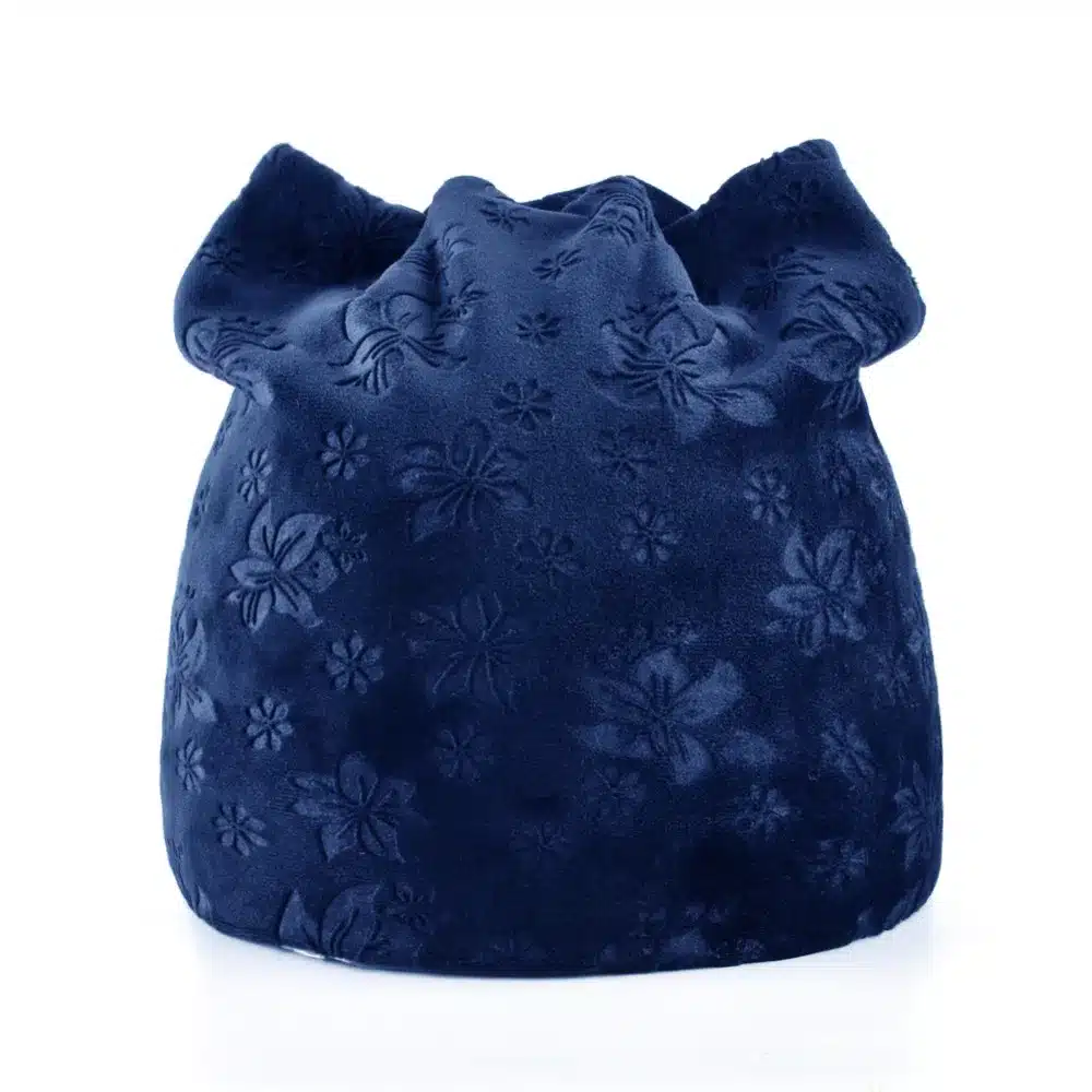 TQMSMY Autumn Warm Winter Hat For Women Cat Ears Skullies Beanie Hats with Ear Flaps Caps Ladies Flower printing Beanies TMDH07 14