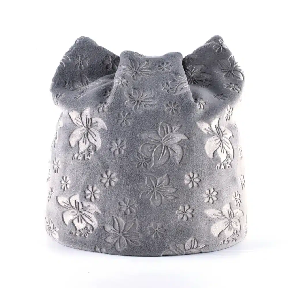 TQMSMY Autumn Warm Winter Hat For Women Cat Ears Skullies Beanie Hats with Ear Flaps Caps Ladies Flower printing Beanies TMDH07 15