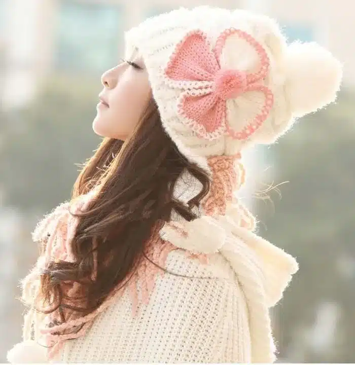Winter Beanies Knit Women's Hat Winter Hats For Women Ladies Beanie Girls Skullies Caps Wool Warm Hat 2017 1