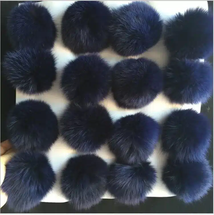 5pcs/lot 8cm Natural Real Fox Fur Ball Pom Pom Fluffy Genuine Fur Pompom DIY Winter Hat Skullies Beanies Knitted Cap Pompoms f86 10