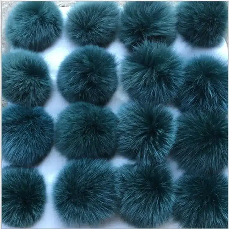 5pcs/lot 8cm Natural Real Fox Fur Ball Pom Pom Fluffy Genuine Fur Pompom DIY Winter Hat Skullies Beanies Knitted Cap Pompoms f86 14