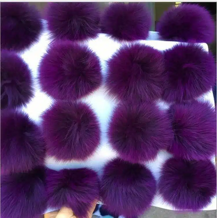 5pcs/lot 8cm Natural Real Fox Fur Ball Pom Pom Fluffy Genuine Fur Pompom DIY Winter Hat Skullies Beanies Knitted Cap Pompoms f86 15