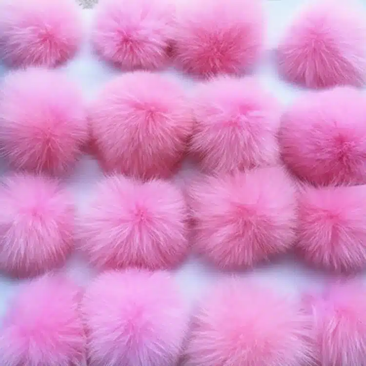 5pcs/lot 8cm Natural Real Fox Fur Ball Pom Pom Fluffy Genuine Fur Pompom DIY Winter Hat Skullies Beanies Knitted Cap Pompoms f86 20